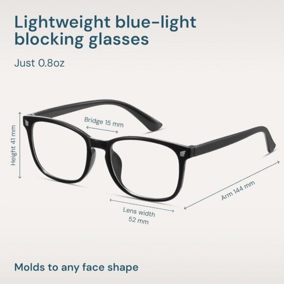 ⚡Men Black & Leopard Blue Light Blocking Anti UV Ray Computer Gaming Glasses - Picture 4 of 7